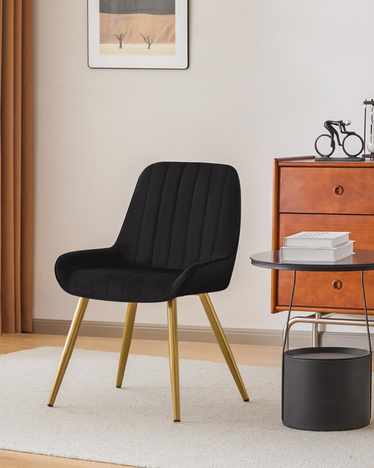 Lestarain Set di 4 Sedie da Pranzo, Poltroncine Imbottite