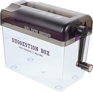 MAGICLULU Trituradora De Arquivos Ferramentas Domésticas Trituradora De Papel Portátil Trituradora Doméstica Trituradora De Rolo Manual Trituradora De Papel Cesta Ferramenta De Corte De