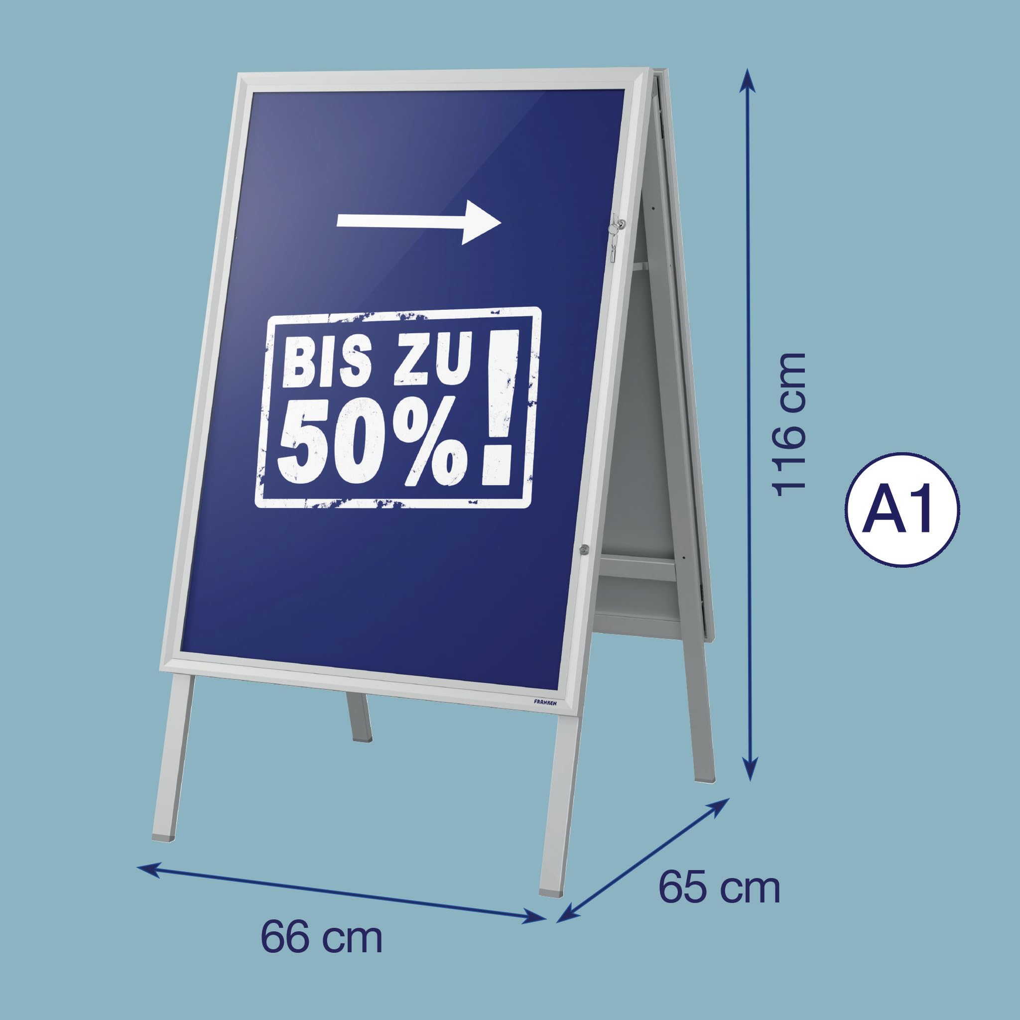 FRANKEN PRO BS1307L - Tope de seguridad con cerradura (A1)