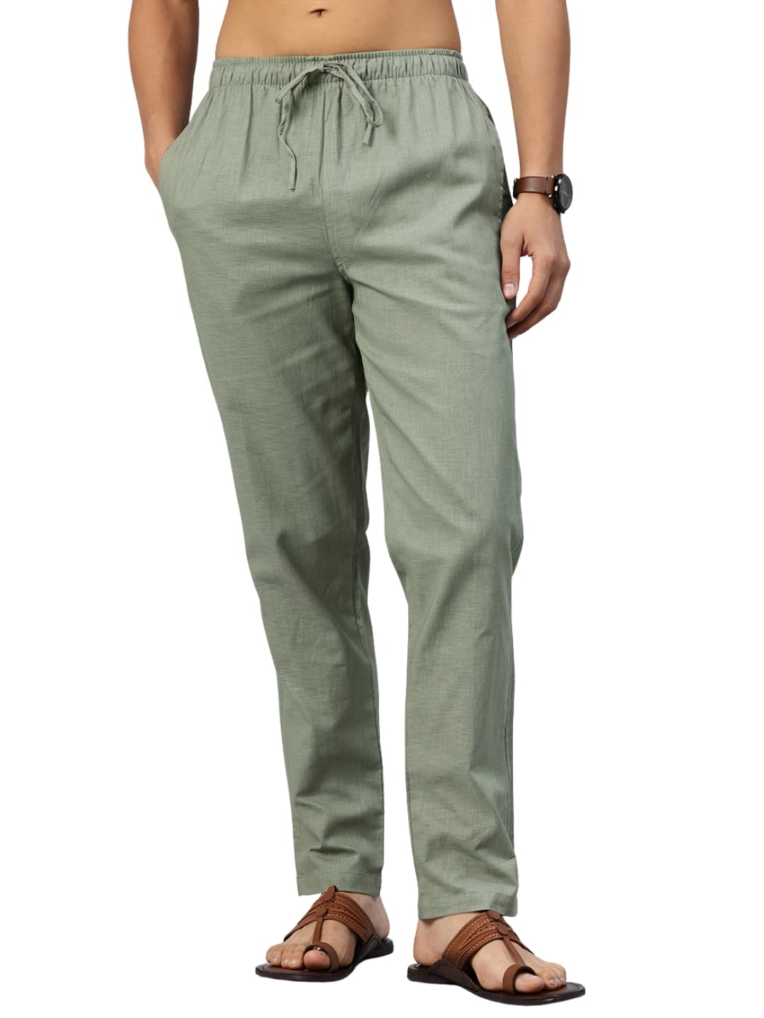 majestic man Men's Pure Cotton Regular Fit Solid Pyjama-picture-41