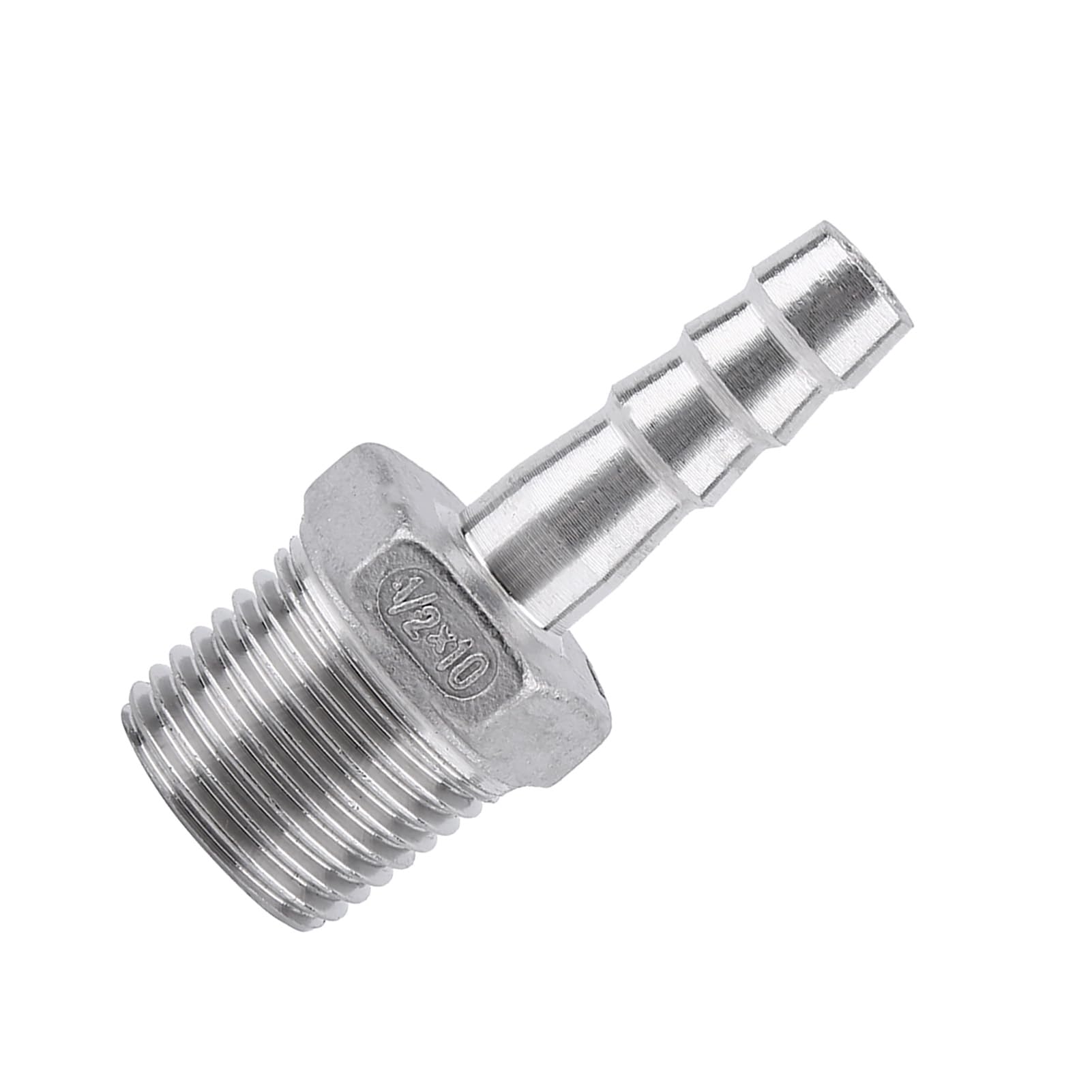 Raccordo per Tubo con Filettatura Maschio in Acciaio Inossidabile SS304 15 Mm, Connettore per Portagomma BSP 1/8~3/4, Adattatore per Portagomma, Giunto a Montaggio Rapido