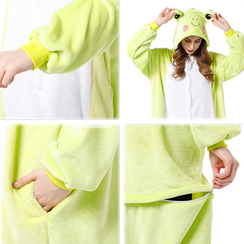 Zureto Frosch Onesie piżama dla dorosłych, uniseks, dla dorosłych, na Boże Narodzenie, Halloween, cosplay