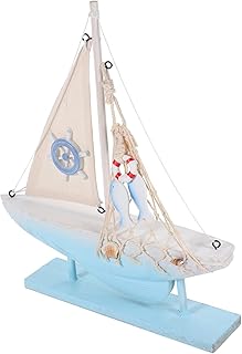 STAHAD Vela Decoração De Casa Decorativa Decoração De Veleiro Modelo De Náutico Veleiro De Madeira Desktop Veleiro Ornamento Decoração Em Forma De Veleiro Decoração De Interiores
