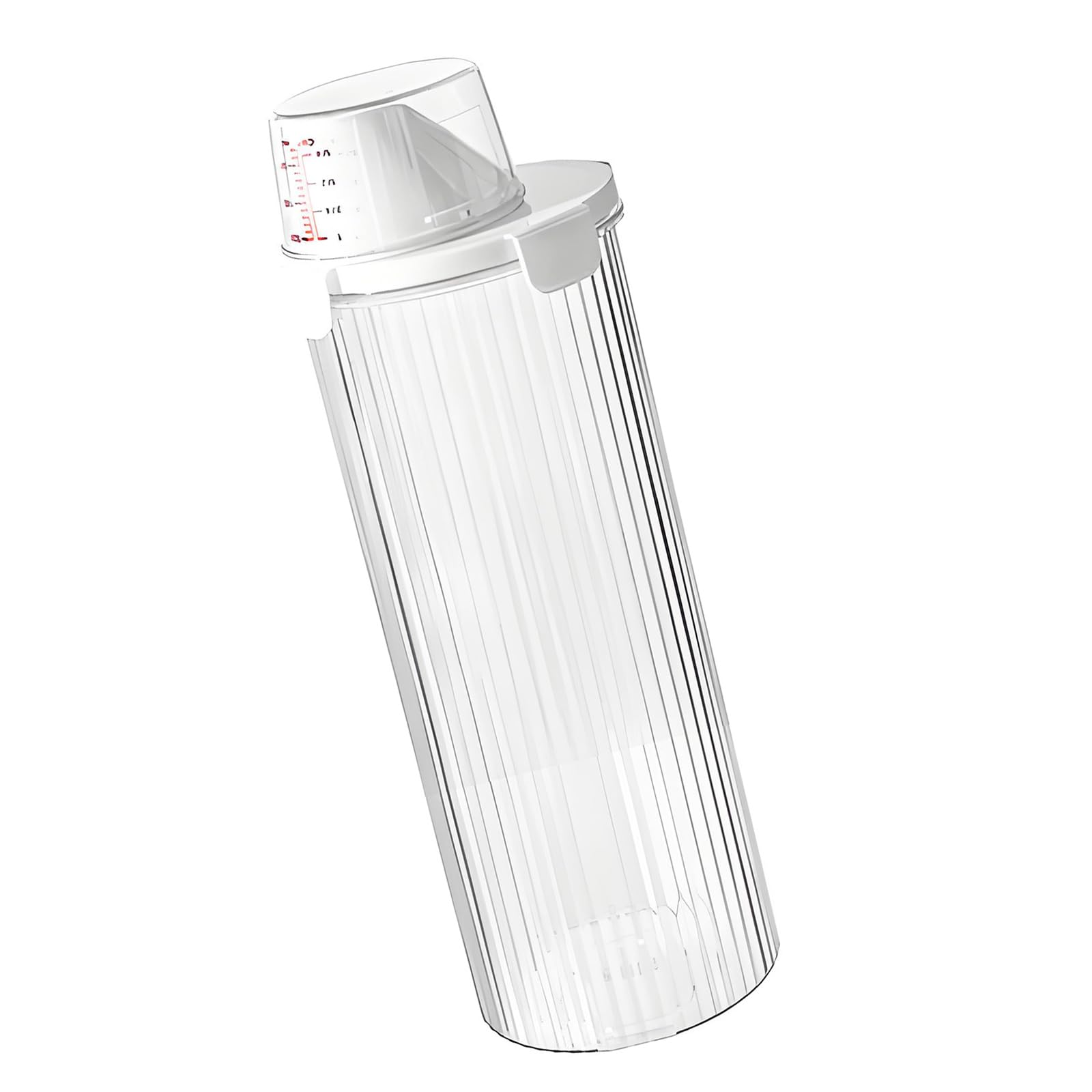 OSNIYAW Clear Round Airtights Food Storage Container with Lid for Kitchen Organization Store Organization Jar