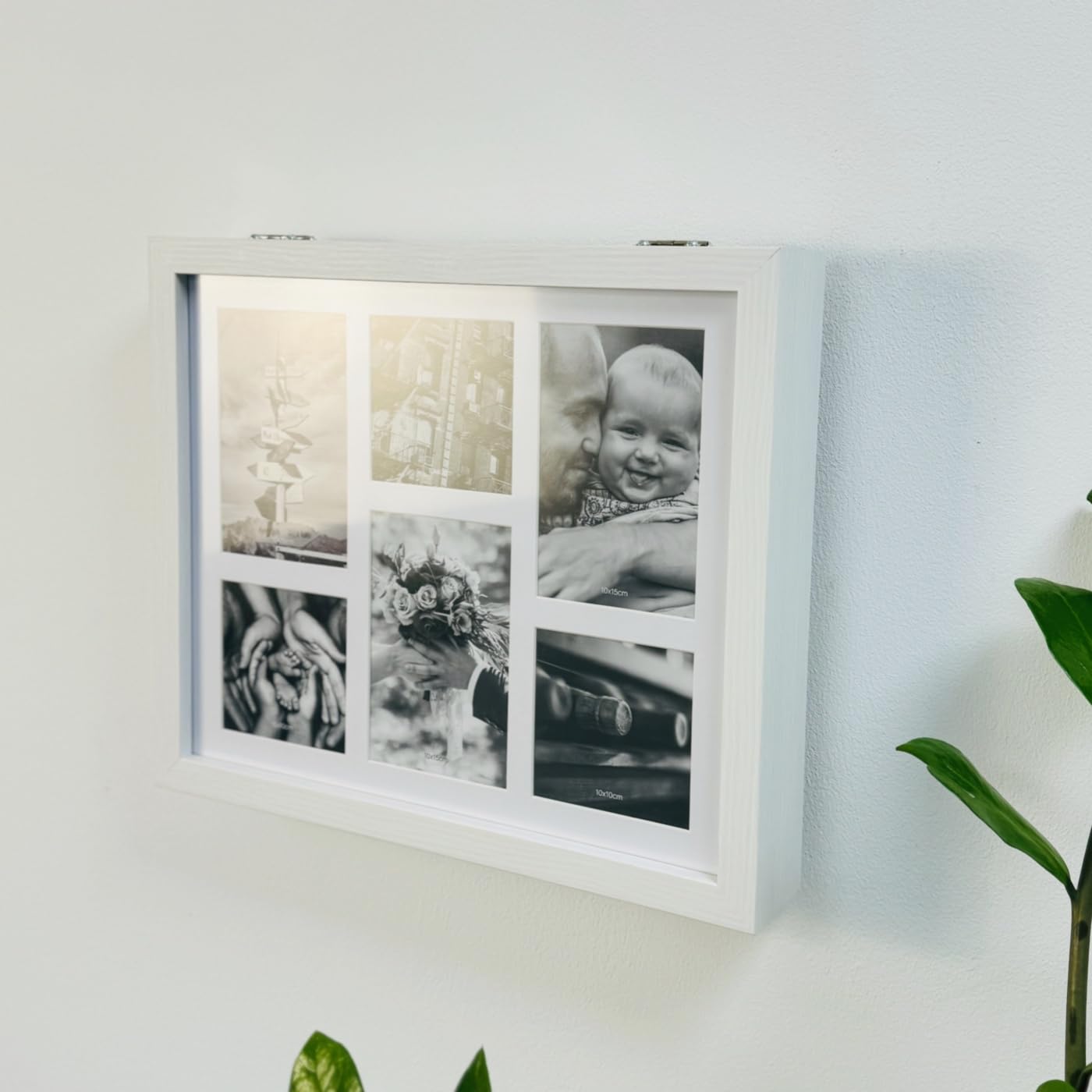 Coperchio contatore per elettrici, in plastica, decorativo, per quadro elettrico con foto (bianco)