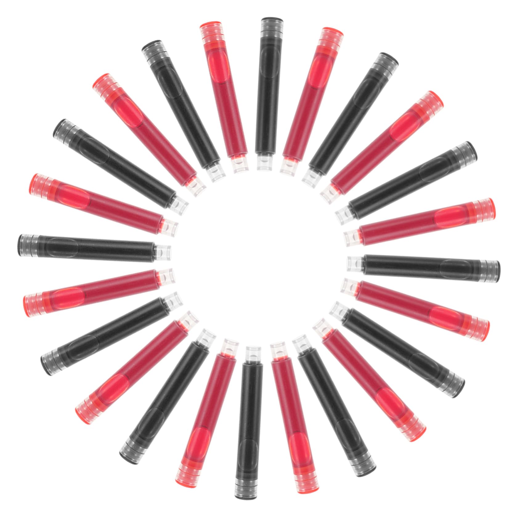 OSALADI 5 Ensembles Lot De 5 Stylos Effaçables Pour Étudiants Recharges Pour Stylos Stylos À Encre Effaçable Stylos À Plume Recharges Pour Gros Stylos Stylos Noirs 100 pièces * 5