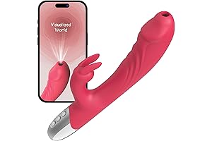 Visual Rabbit Vibrator Dildo for Women - G-Spot and Clitoral Dual Stimulation with Built-In Camera