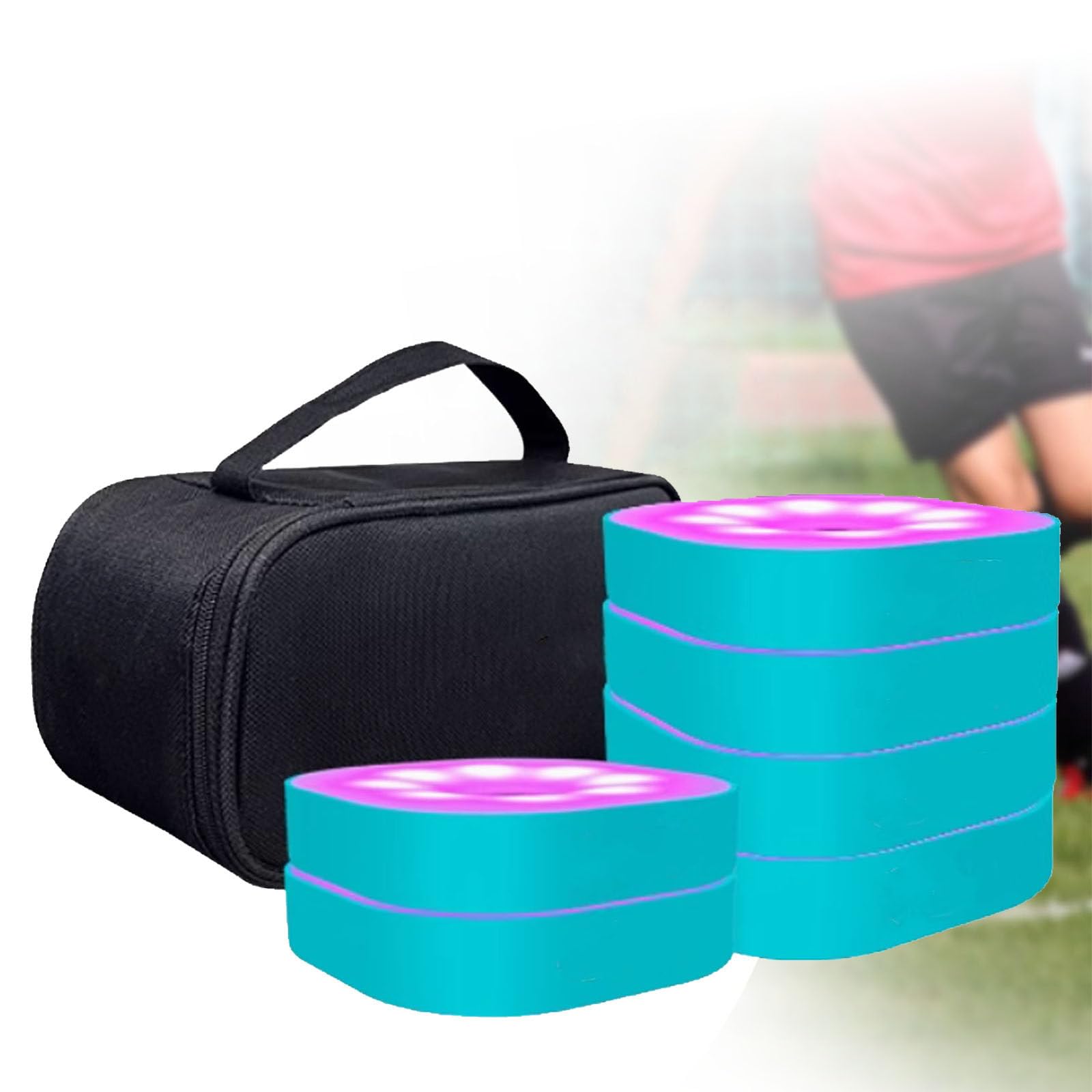 LjyAeono Agility Training Kit, Reaction Training Light, Improve Speed, Agility and Reaction Ability, 6 Lights to Choose From, Suitable for Various Environments 6lights