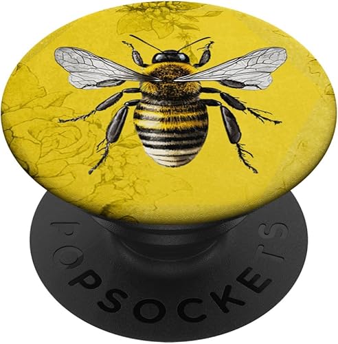 Miniatura 1 de Flor Amarilla Abejorro Abejorro Abejorro Miel Apicultor Abeja PopSockets Estándar PopGrip
