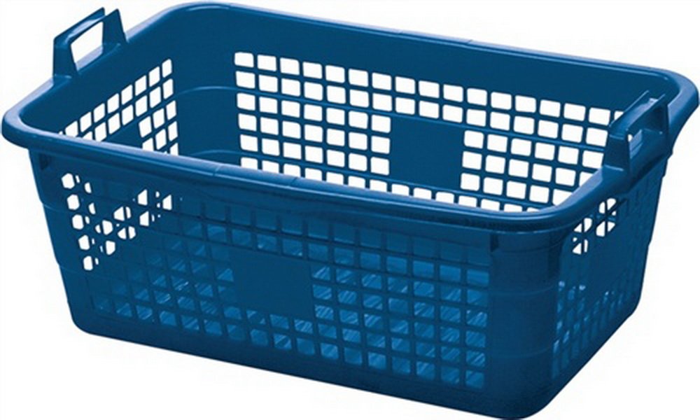 Lockweiler Tragekorb PE blau 85l 800x535x300mm 396/80