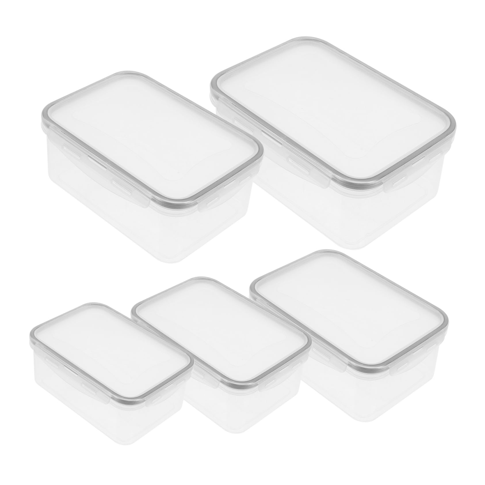 PRETYZOOM 15piezas Contenedores De Almacenamiento Para Frigorífico De Cajas Apilables Con Tapa Para Frutas Verduras y Alimentos Material Seguro y Para Refrigeradores y Congeladores