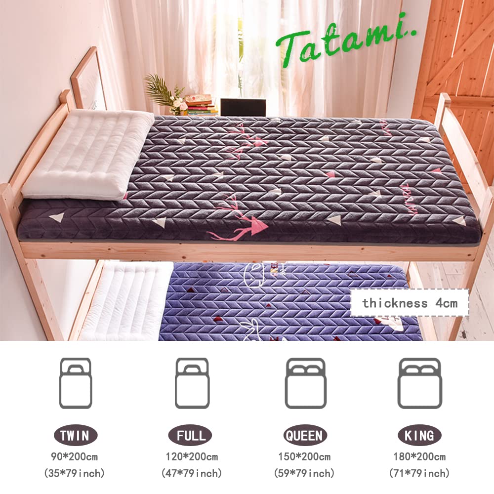 Couvre-matelas Traditionnel Japonais En Tissu Microfibre,Tatte De Sol,Futon Et S