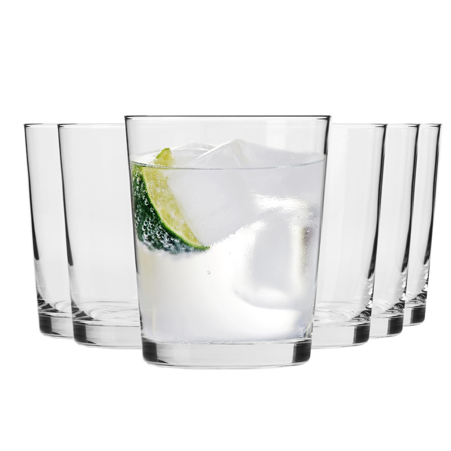 Krosno Water Glasses 300Ml Water Glasses Set Of 6-300Ml Drinking Tumblers For Juice And Cocktails - Lead-Free Crystal Drinking Glasses - Pure Collection