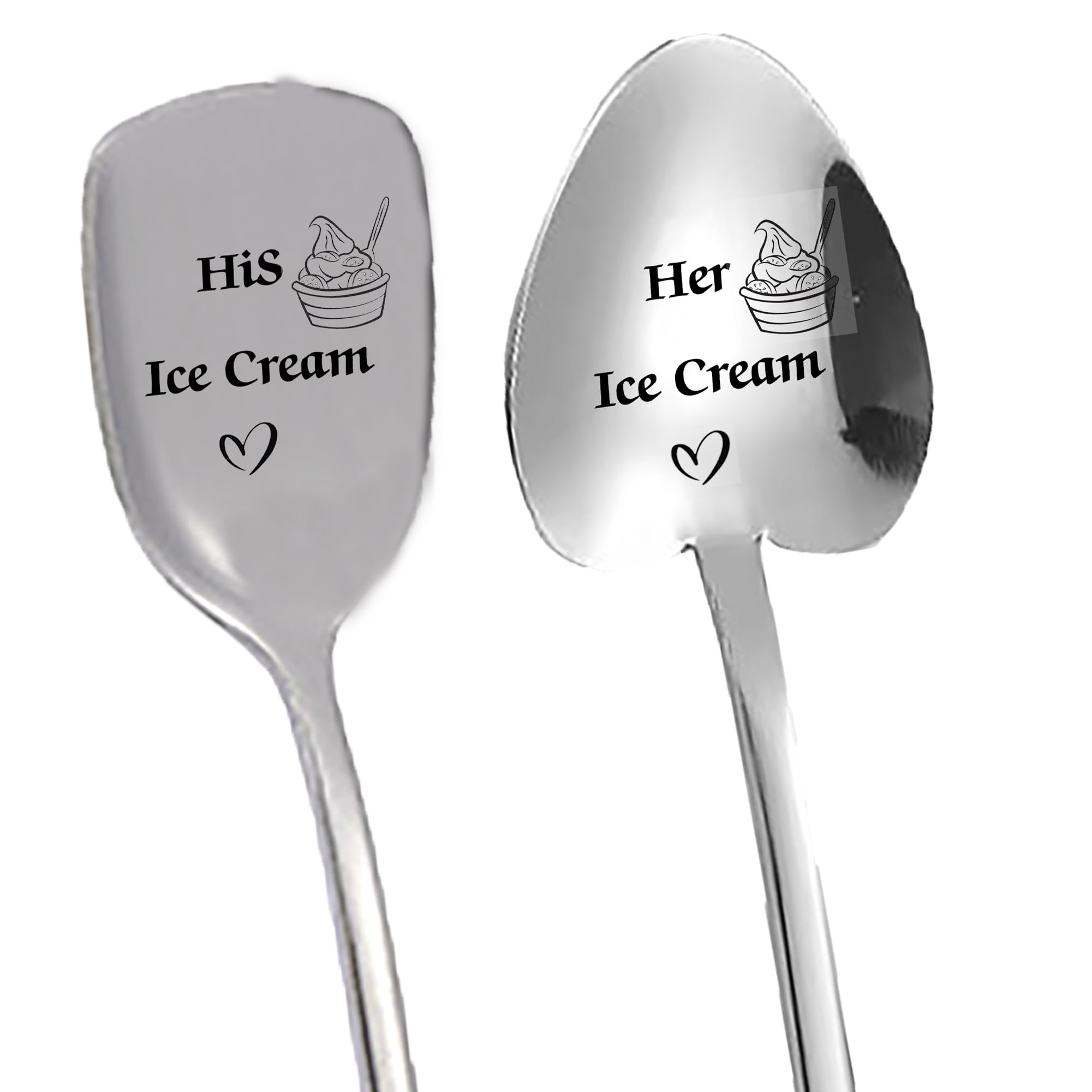 Eislöffel Mit Spruch Graviert – 19,6 Cm Edelstahl – Lustiges Geschenk Für Paare, Geburtstag, Valentinstag