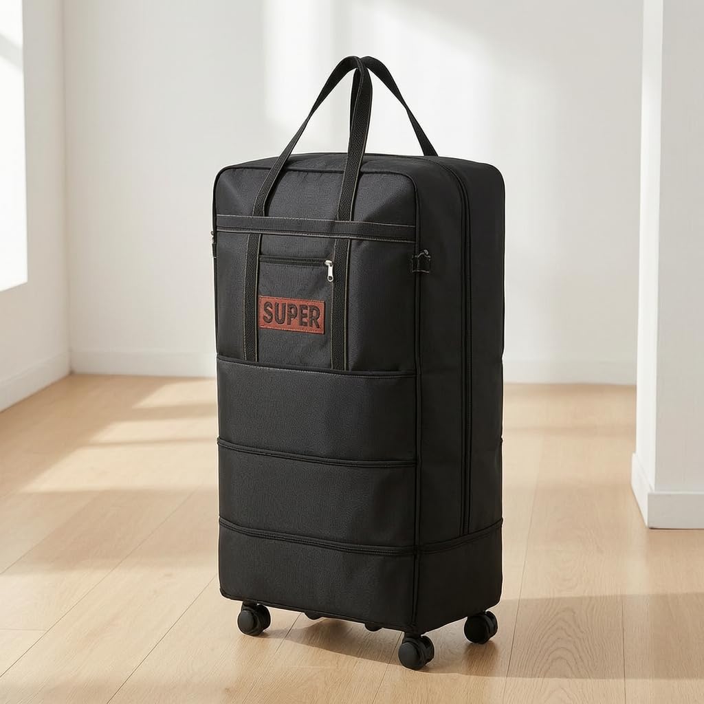 Bolsa Viaje con Ruedas Expandible Gran Capacidad, Ial como Equipaje Mano y Bolso Fin Semana para Hombres y Mujeres, Seis Ruedas, tamaño Extragrande