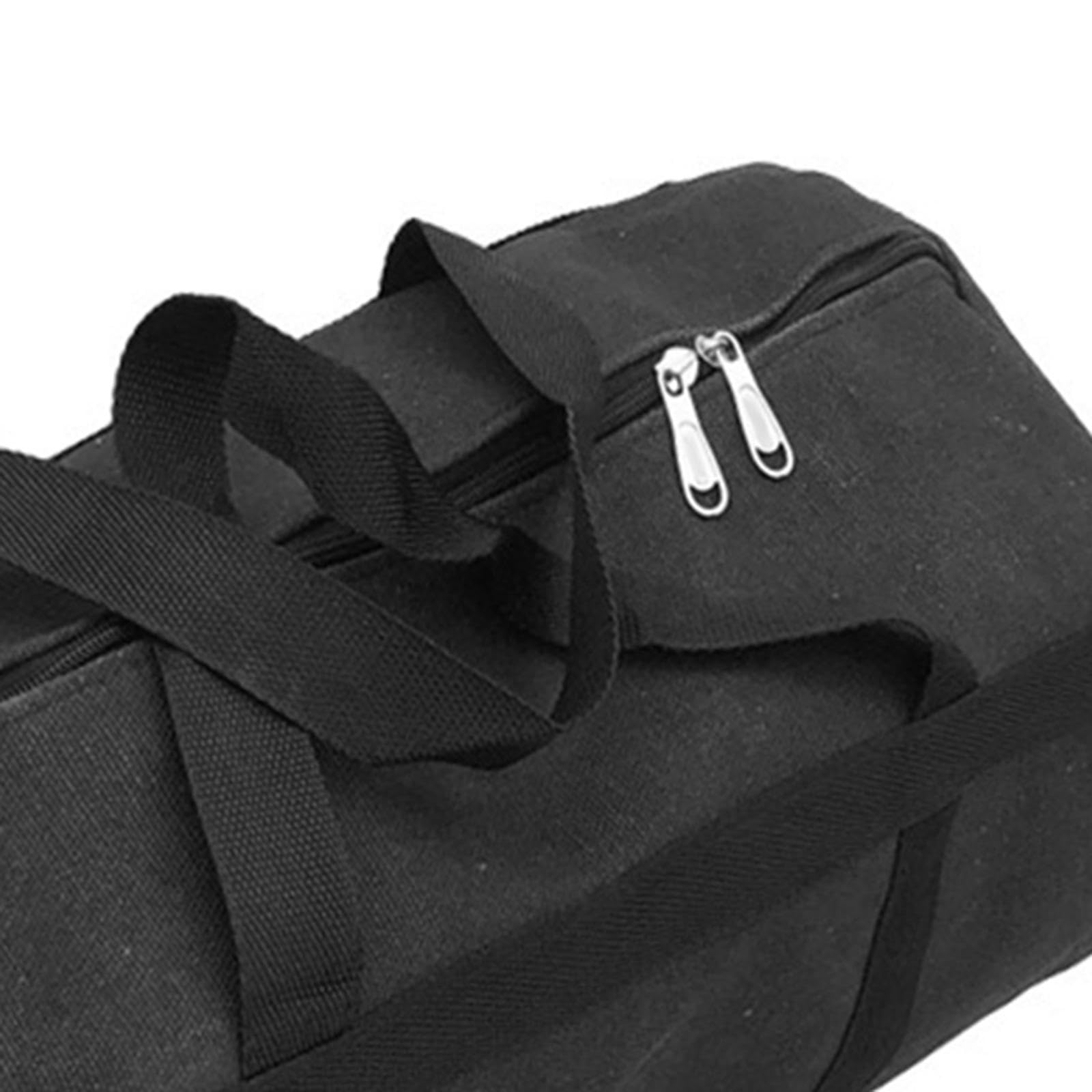Organizador de Herramientas Bolso para Herramientas de Gran Capacidad con Compartimientos Exteriores Gruesa Adecuado para Electricistas Plomero, Negro Grande