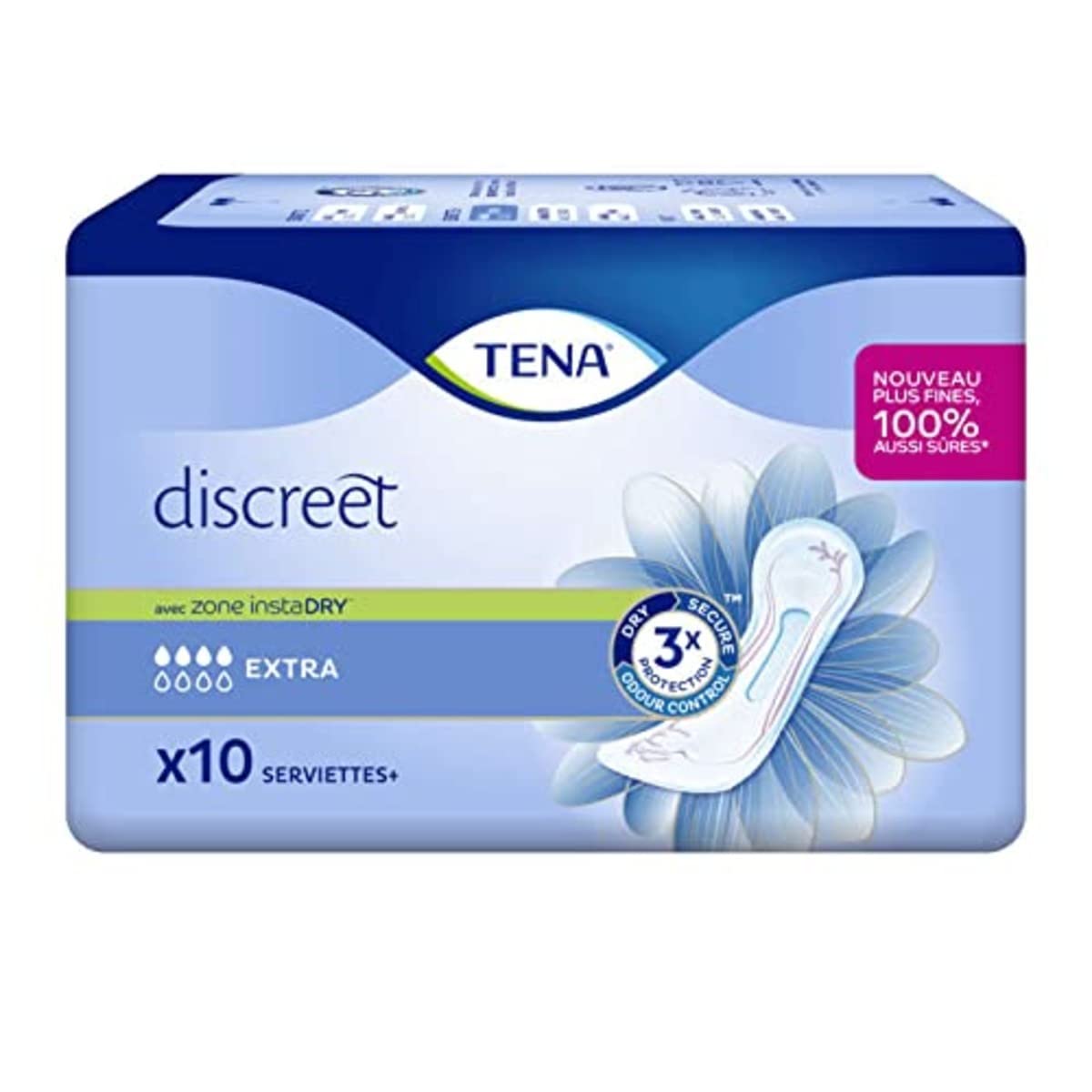 TENA DISCREET Extra Towels - Pack of 10