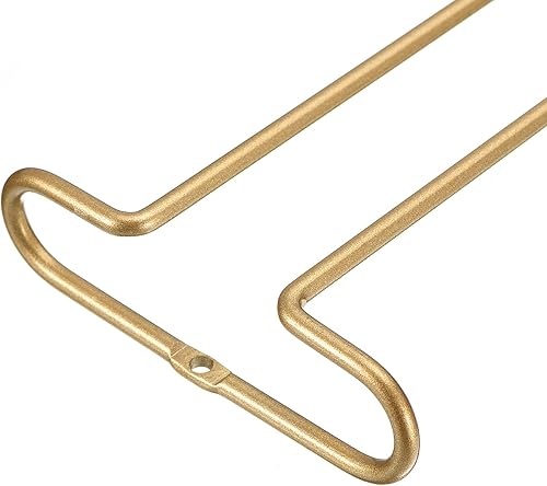 Miniatura 4 de uxcell Estante para copas de vino debajo del gabinete, 4 piezas de 10 pulgadas, estante colgante de acero inoxidable para copas de vino, organizador