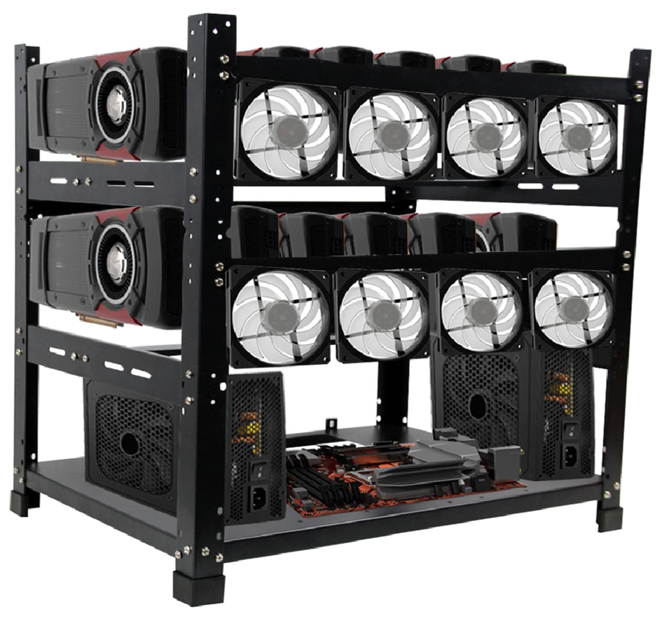 Saicheng 12 Gpu Mining Rig Frame Open Air Mining Computer | Desertcart  Cyprus