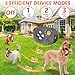 2026 New Anti Barking Device for Dogs, Bark Box Rechargeable Dog Bark Deterrent with Variable Ultra Frequency/6 Modes/IP65 Waterproof Dog Silencer Stop Neighbors‘ Dogs from Barking Up to 75ft(Grey)