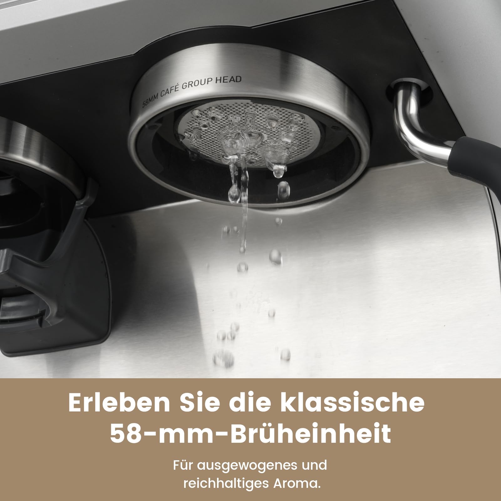 Gevi 2025 Upgrade Siebträger Kaffeemaschine mit Integrierter Kaffeemühle，Dual Boiler Professionelle Espressomaschine，30 Mahlgrade, 20 Bar, 2.8L Wassertank, Edelstahl Barista Kaffeemaschine
