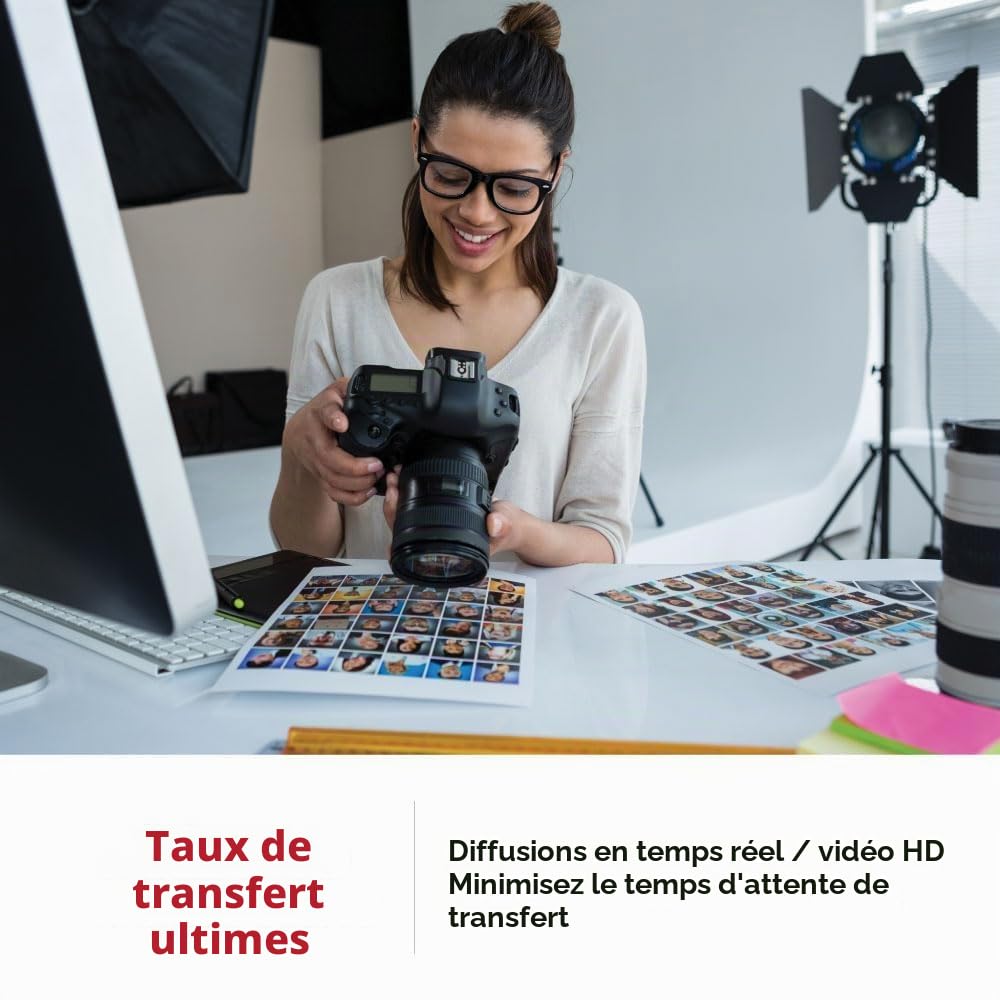Gigastone 16 Go SDHC Carte Mémoire, Prime Série, Vitesse de Transfert allant jusqu'à 80 Mo/s. pour photos, vidéos, musique, fichiers, Caméscope, Caméra, PC, Classe 10 U1 UHS-I