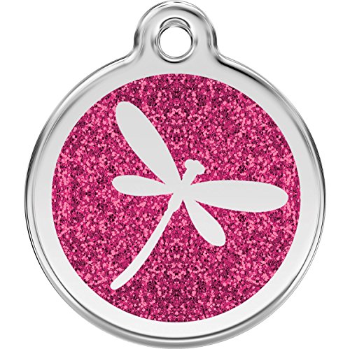Red Dingo Personalized Dragon Fly Pet ID Dog Tag (Small)