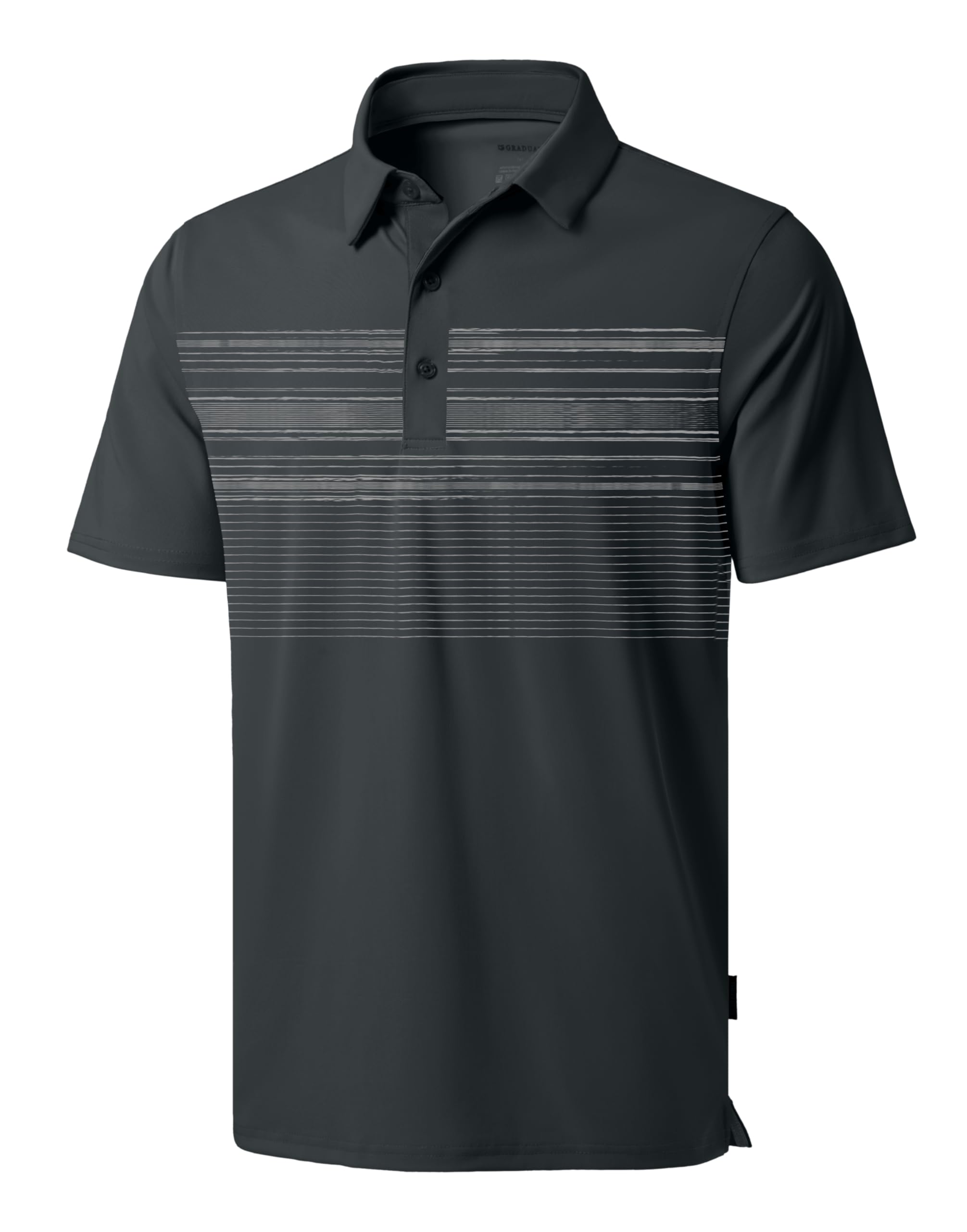 Men's Golf Polo Shirts Dry Fit Moisture Wicking Performance Short Sleeve | Regular Fit, 3 Button, Collared Shirts, Sun Protection, Lightweight Breathable Pique Fabric, Athletic Work Smart Casual Polo