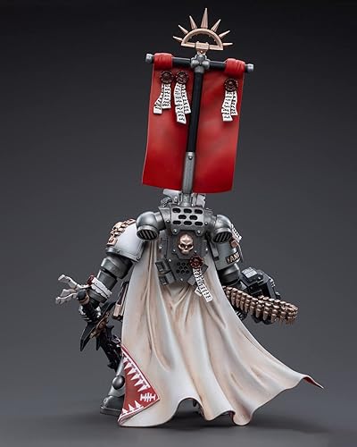 Miniatura 6 de Pipigirl JoyToy 40K Space Marine Genuine License 118 Figura de acción, Space Marines White Consuls Capitán Messinius, modelos de 4.88 pulgadas de