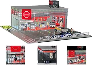 1/64 Scale NISMO Model, Highly Detailed Miniature Building Diorama, Model Building for Cars, Excluding Vehicles and Figures