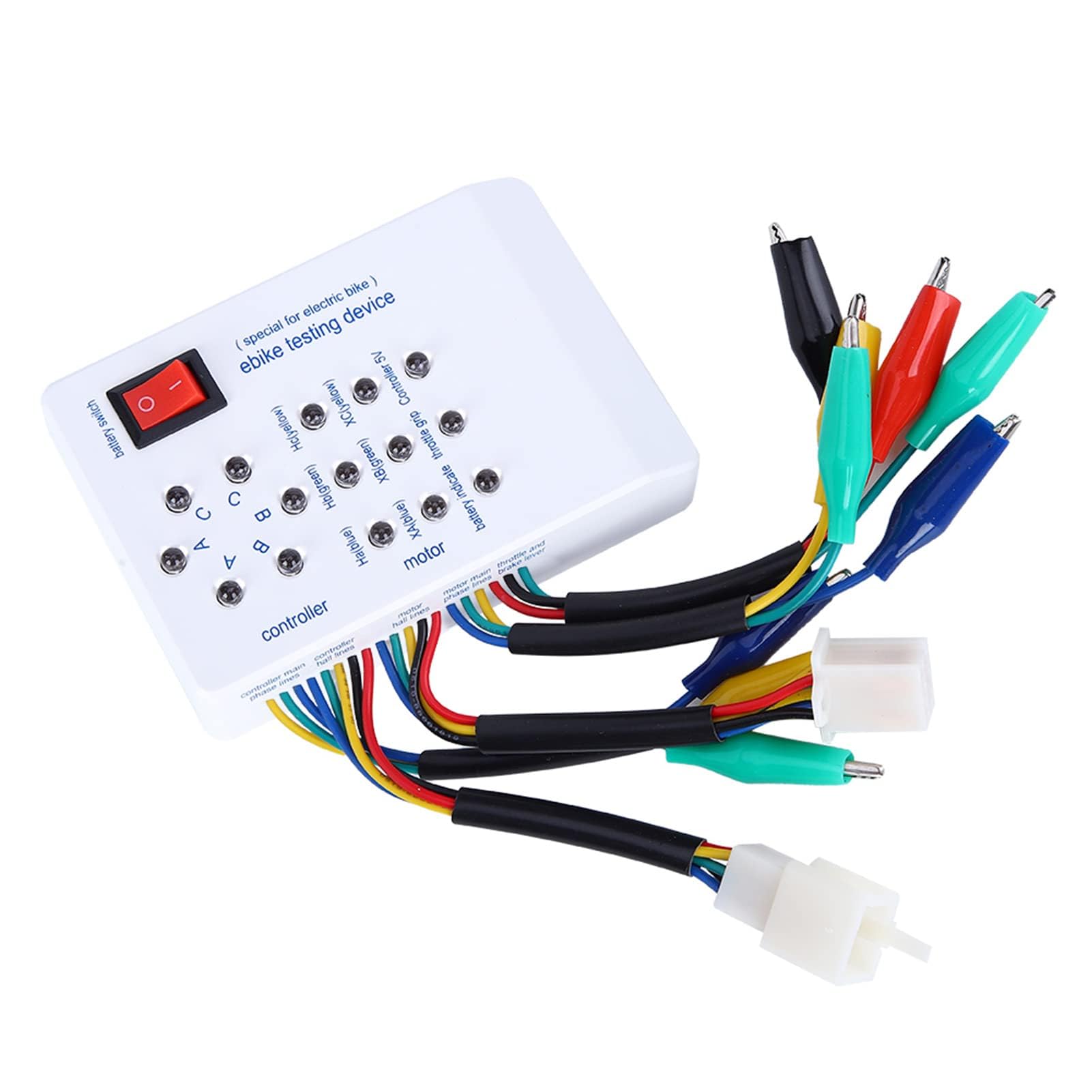 Tester per Motori Brushless, Rilevatore di Scooter 115x80x26mm Tester Preciso per Motori Brushless per la Diagnosi dei Motori di E-bike Rilevatore di Motori per Veicoli