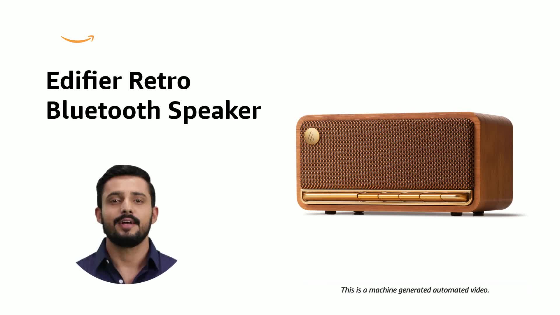 Edifier MP230 Tabletop Bluetooth Speaker, Retro Wooden Design