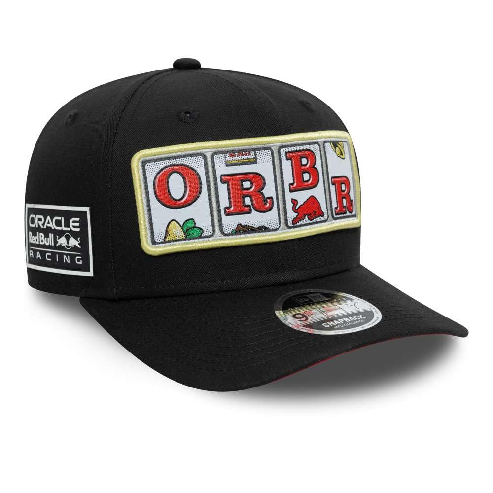 New Era Men's Black 9Fifty Snapback Cap - Red Bull F1 Las Vegas - M/L