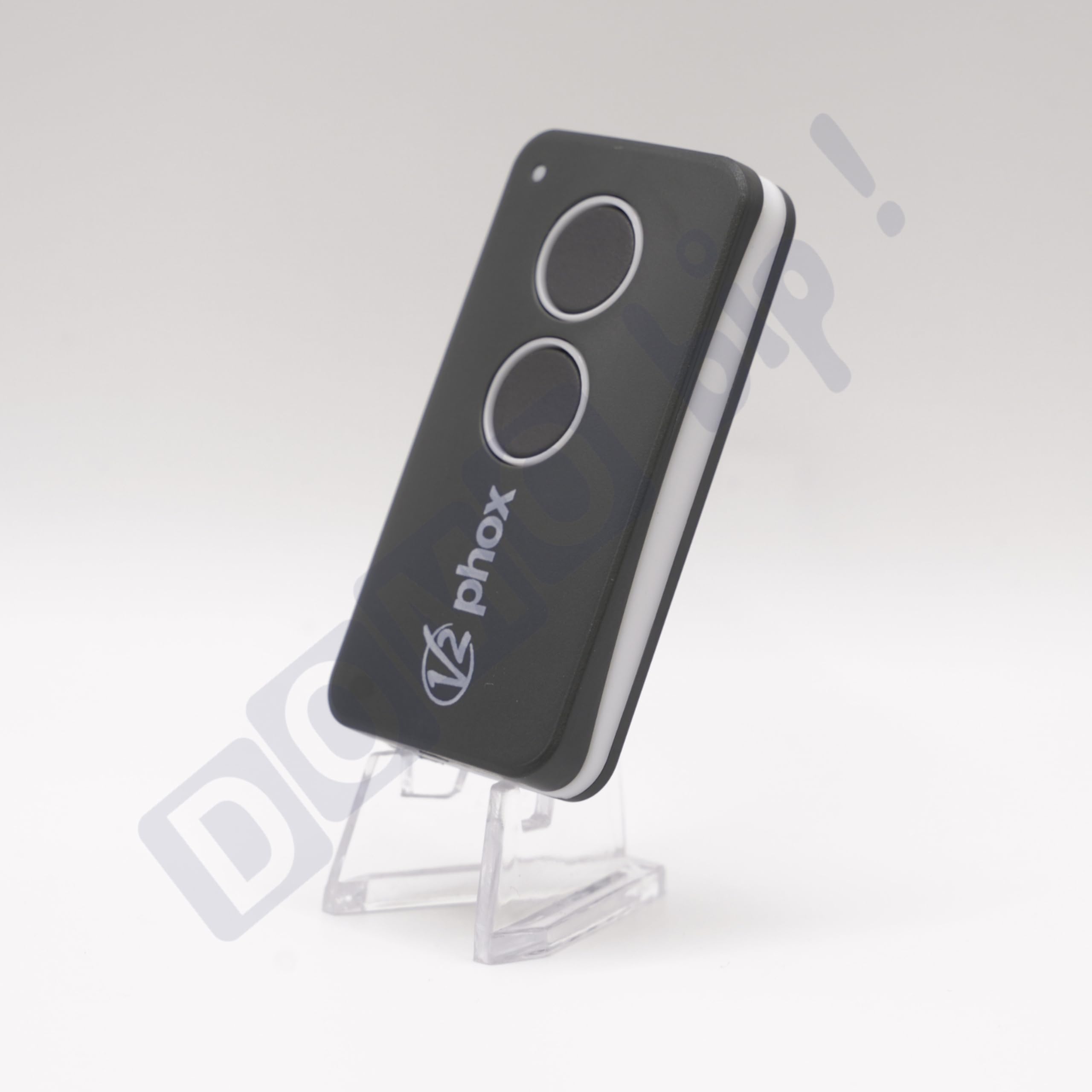 V2 PHOX2 Contrat 47 - Lot de 2 Télécommandes - 433,92 MHz | 2 Canaux | Rolling Code Sécurisé | Compatible Portail & Garage | Vérifiez Votre contrat Avant achat + 1 Porte-clés Domobip