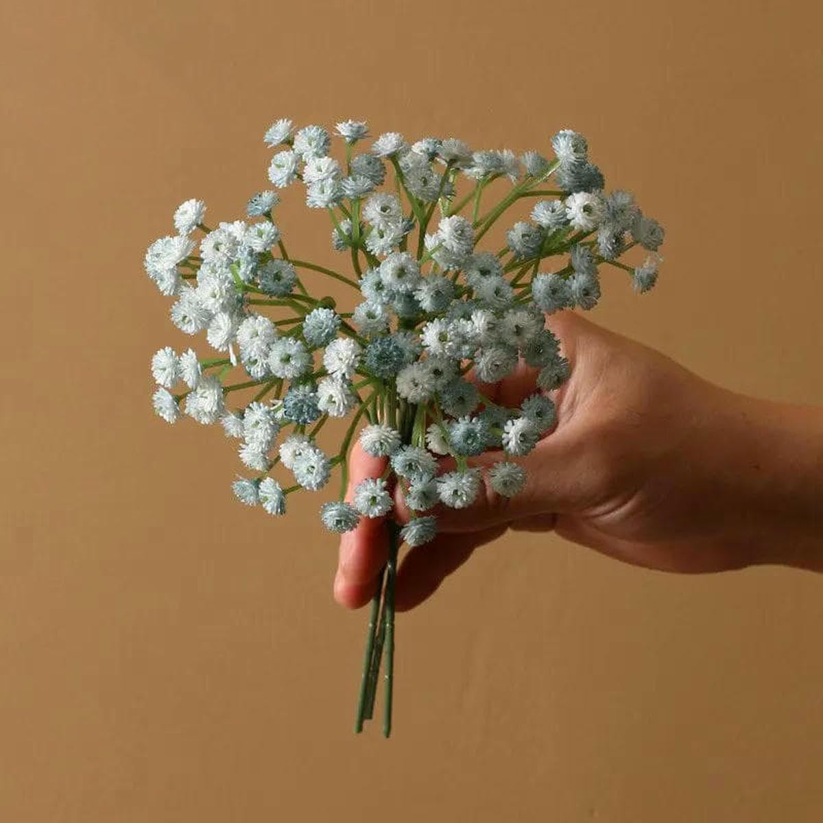 CVJdfhRE fake flowers， 3PC/Lot Artificial Gypsophila Breath Wedding Small Fresh Flowers Fake Flower Arrangement Home Decoration(Blue)