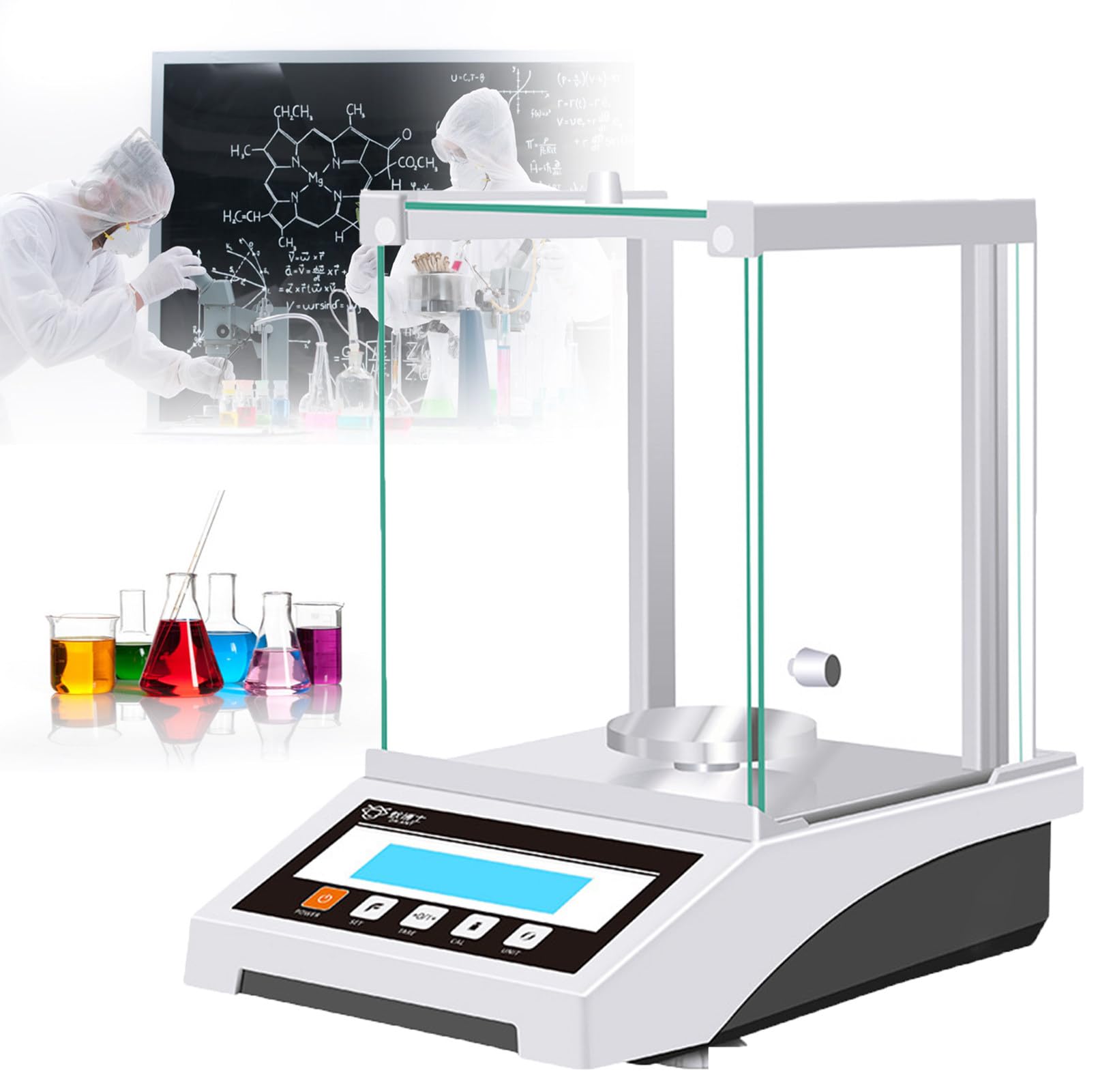 MYUYEE Electronic Analytical Balance, 0.001G Precise Digital Scale,With Windshield, For Jewelry Store/Lab/Chemical Plant (210G/0.001G)