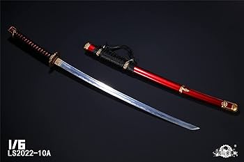緑色の刀を持つ小型フィギュア Amazon | [AC] 龍山金属 LS2022-10A 1/6 武士 浪人 侍 武器 太刀