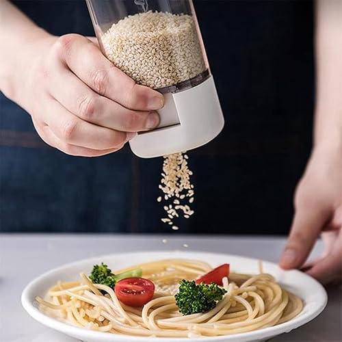 Miniatura 4 de ZHUHW - Botella de control cuantitativo tarro de condimentos caja de almacenamiento de especias contenedor de salero y especias