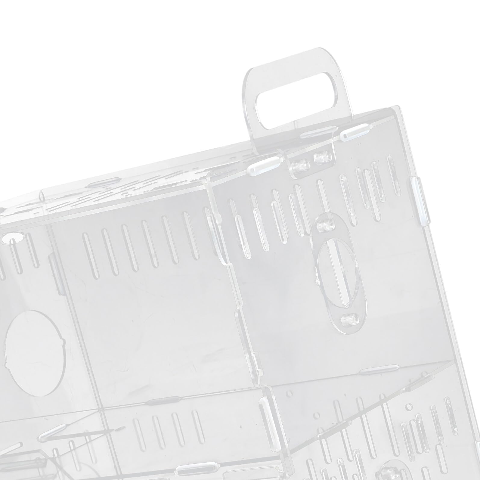 UPKOCH Jaula para Hámster Pequeña de Acrílico Transparente Jaula Tipo Villa de 3 Niveles 30×20×45 CM Casita para Mascotas Pequeñas como Hámster Erizos y Chinchillas