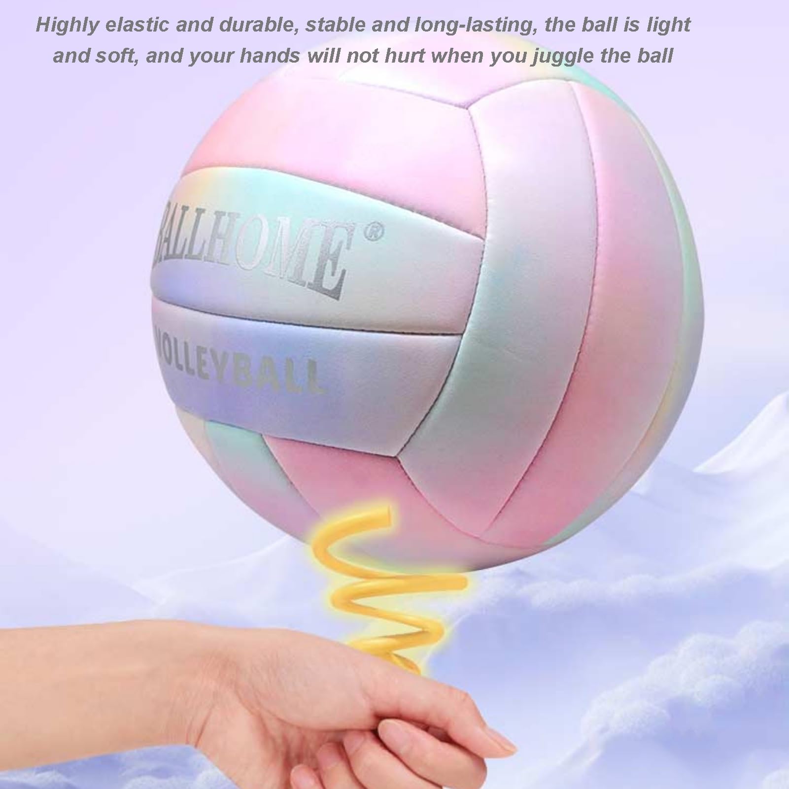 Personalizado Oficial Talla 5 Voleibol con Nombre/Texto, Pelota De Sóftbol Personalizada para Interior Y Exterior, Regalos Personalizados para Hija Amiga Jugadora Hijo Novio(B)
