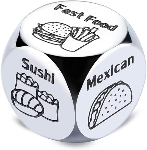 Regalos de lata de aniversario de 10 años para él, ella, dados de comida, dados de 10 aniversario, regalos de boda para parejas, esposa, marido,