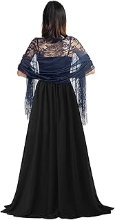 Donna Sciarpa Stole Scialli, Pizzo vuoto Estate Scialle per il tempo libero e il commercio nuziale bridemaids Abiti da sera partito