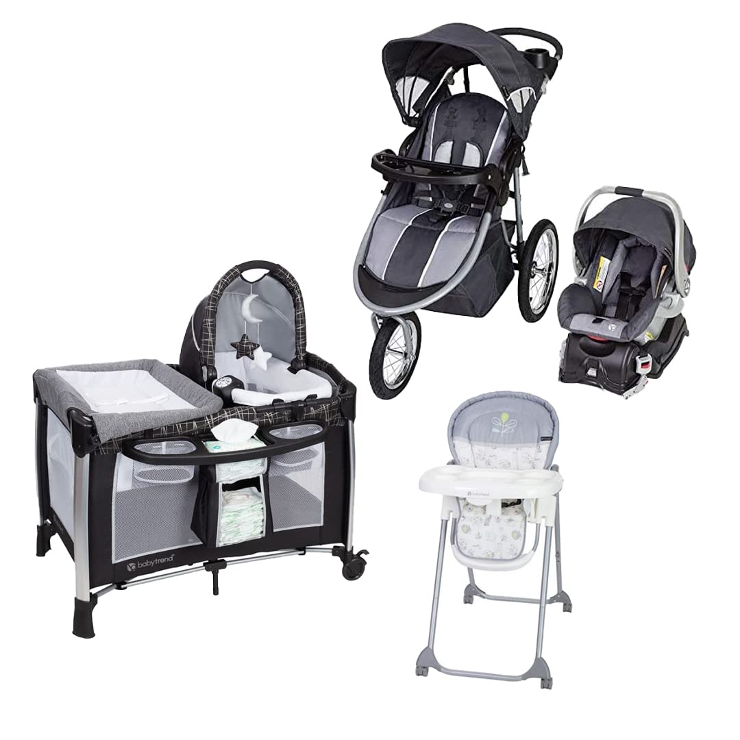 Cityscape Jogger Travel System Moonstone & GoLite® ELX Nursery Center & Hi-Lite High Chair