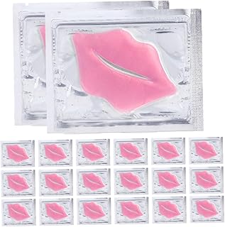 Didiseaon 20Pcs Máscara Labial Esfoliante Máscara Hidratante Máscara Facial Hidratante De Lábios Plumping Almofadas De Gel Labial Para Dormir Cuidados Com Os Lábios Cosméticos