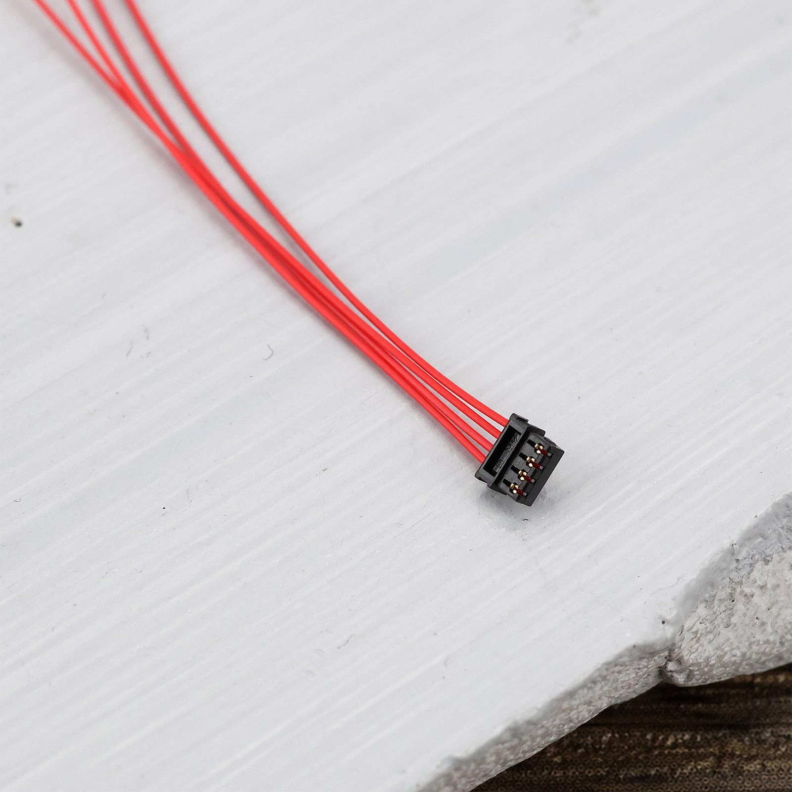 EMSea 10 Piezas De Cable Conector Micro-Susi De 4 Pines Con Paso De 0.6 Mm – Compatible Con Decodificadores Train-o-Matic SPP N 1F – Para Trenes Digitales DCC