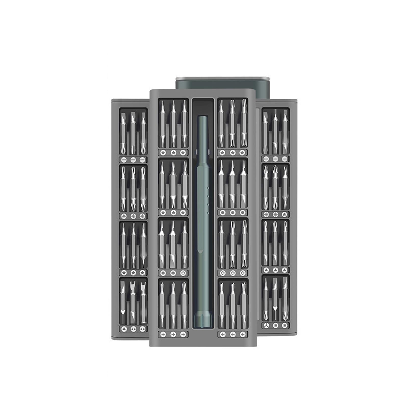Zepfjhe A Multifunctional High Screwdriver Bit Set For Phone Computer Eyeglass Repair Lloy Steel Materials Portable Storage Computer Tools