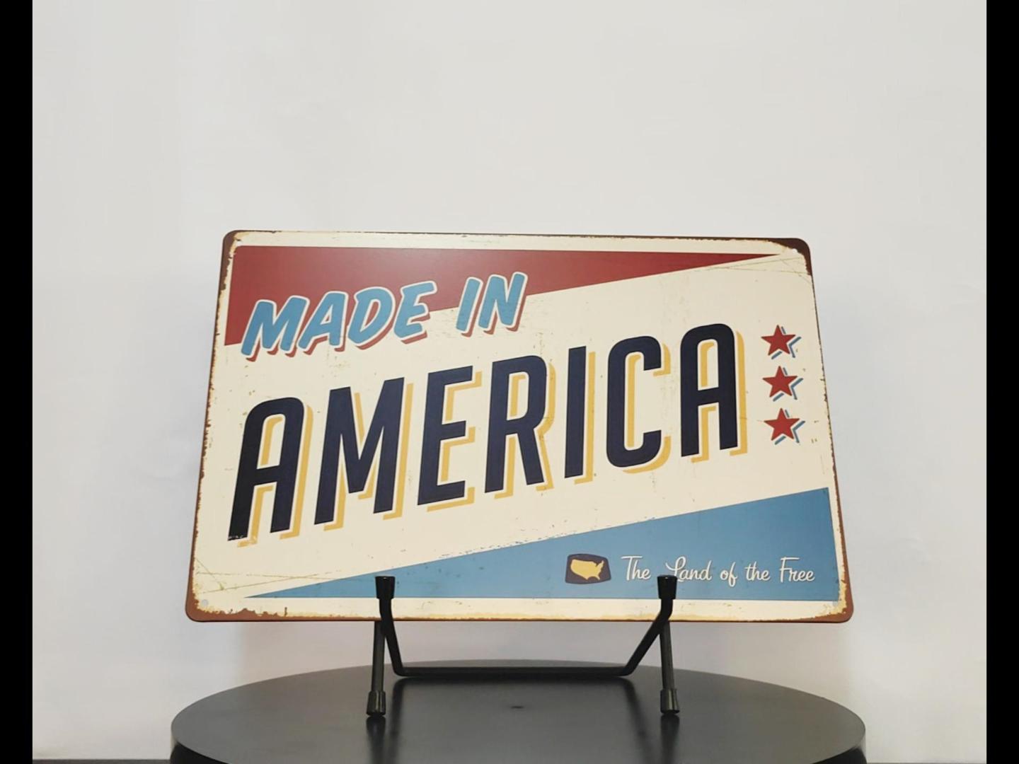 Amazon.com: ERLOOD Made in America Retro Metal Vintage Tin Sign 12