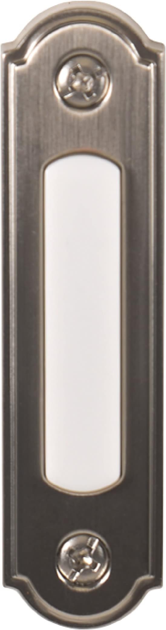 Newhouse Hardware LED Lighted Metal Door Chime Push Button (Satin