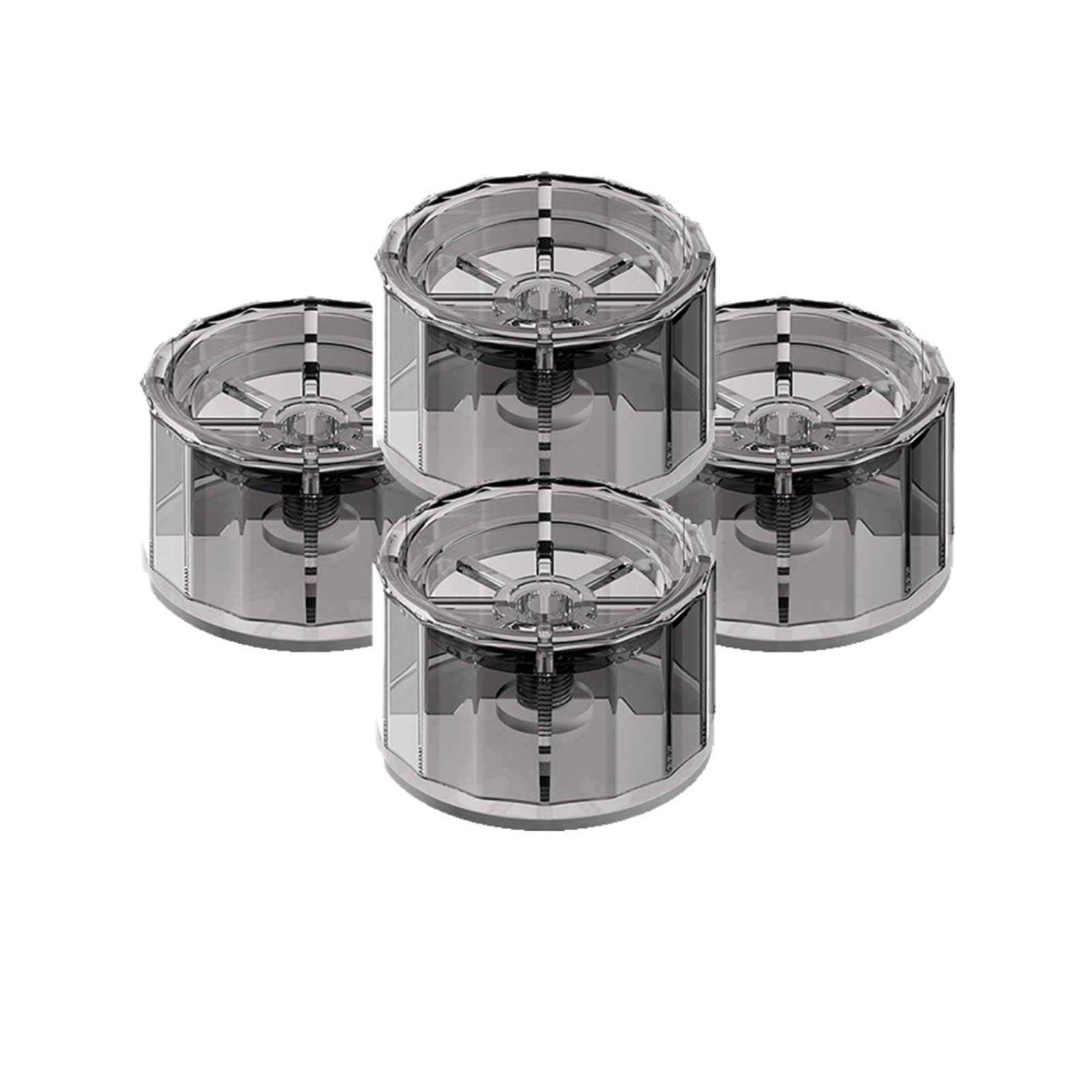 Qlmxjvzhkcn 4Pcs Transparent Large Household Appliances， Anti Vibration Pads Lifting Rubber Feet Washing Machine Support Dampers Stand Furniture ﻿(4Pcs Transparent)