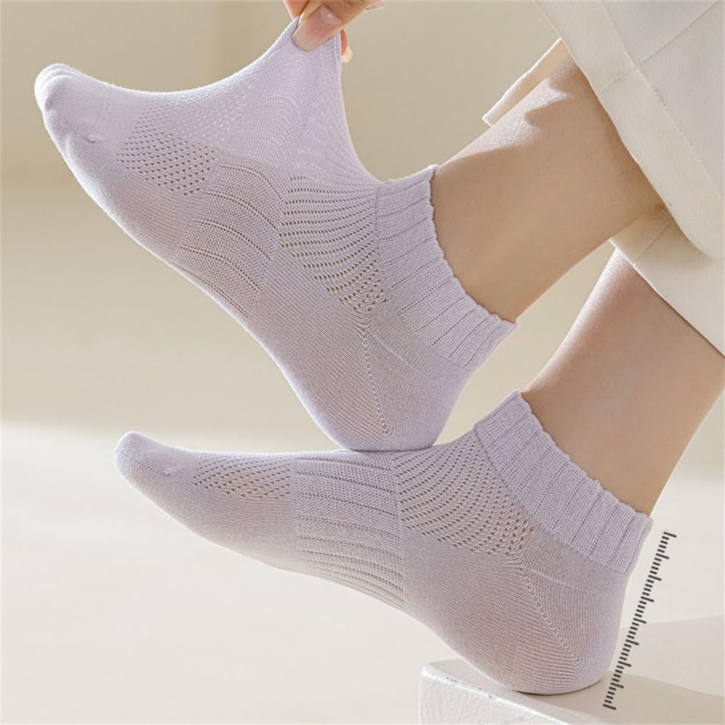 Cotton Loose Necked Socks for Girls to Exercise Without Binding Feet Boneless Short Tube Thin
